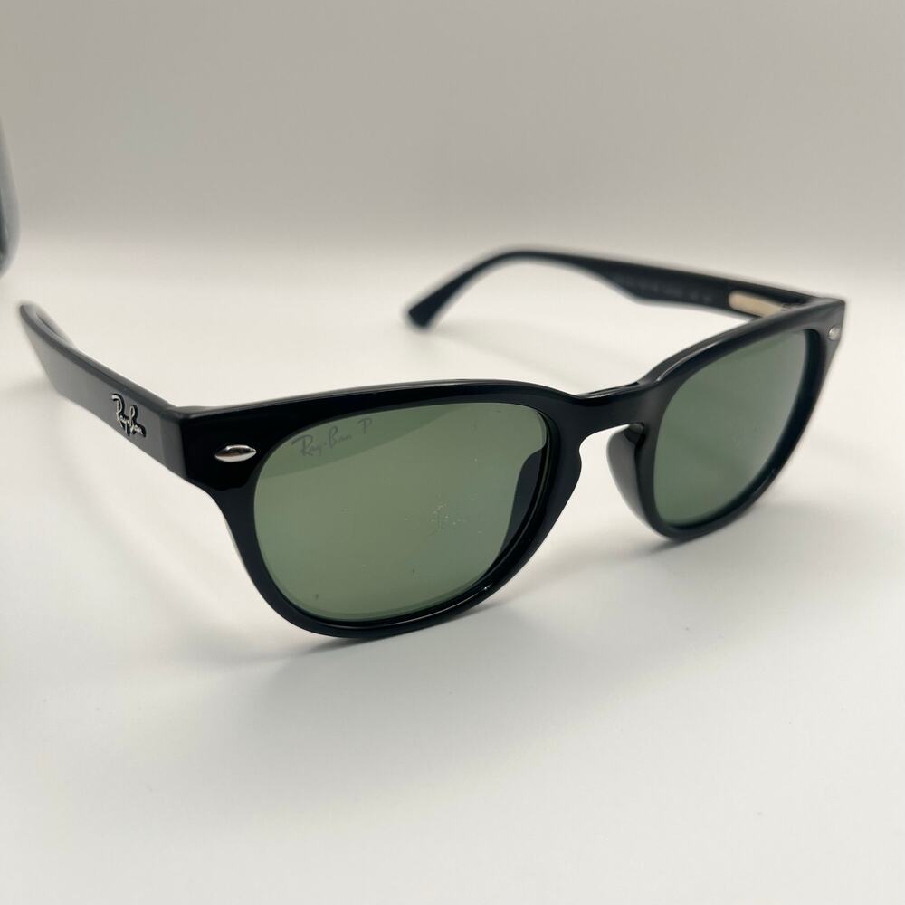 Ray-Ban RB4140 601/58 Sunglasses Polarized Polished Black 49-20-145 Italy